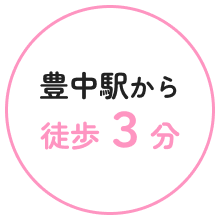 豊中駅から徒歩3分