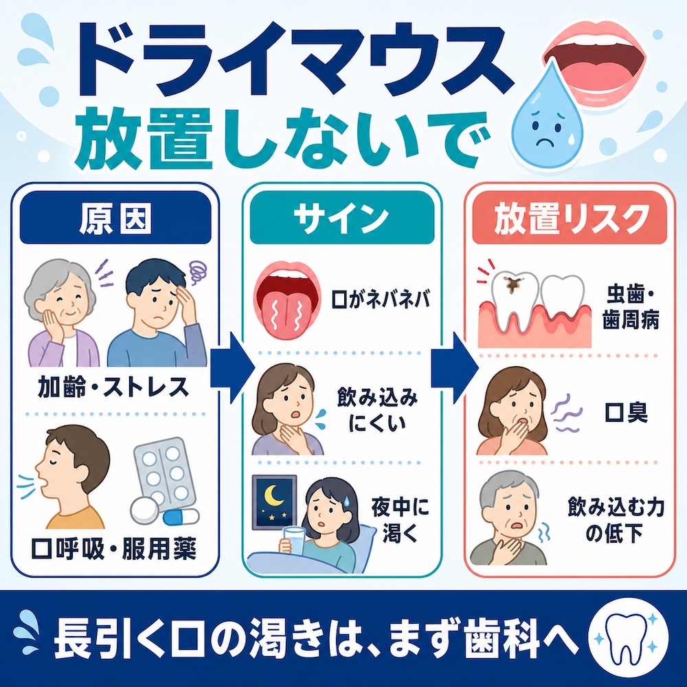 ドライマウス放置しないで