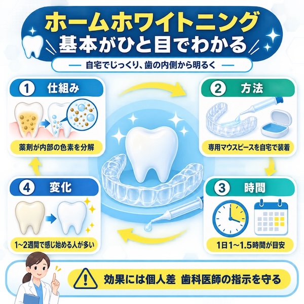 ホームホワイトニング基本がひと目でわかる